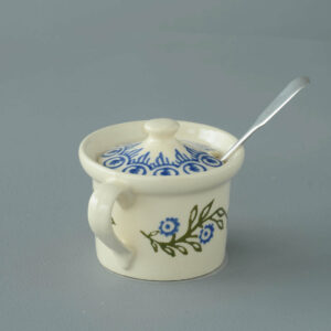 Floral Garland Mustard Pot