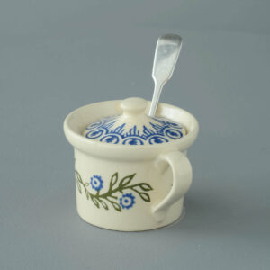 Floral Garland Mustard Pot