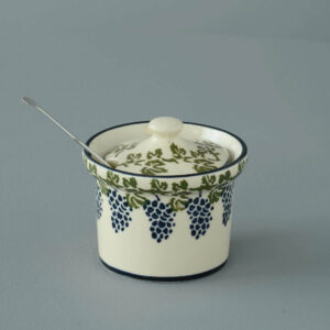 Grapes And Vine Mustard Pot