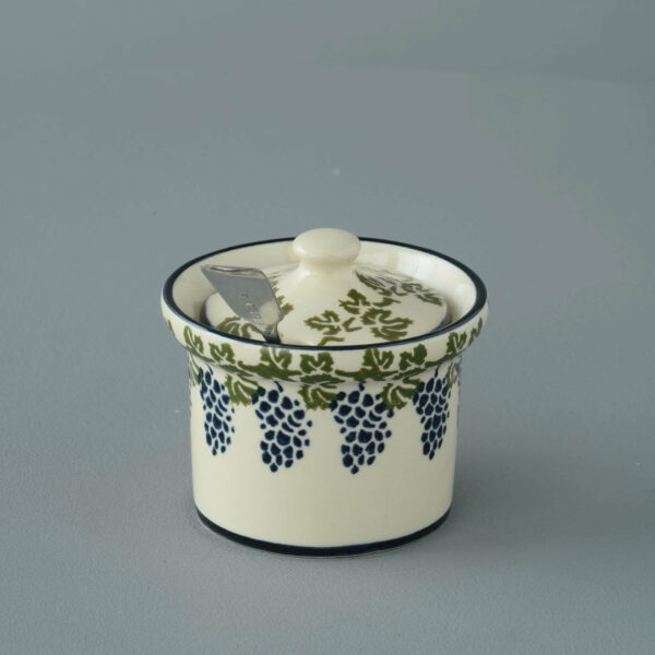 Grapes And Vine Mustard Pot