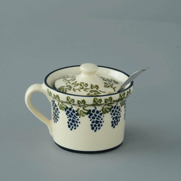 Grapes And Vine Mustard Pot