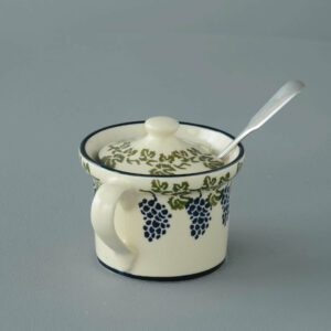 Grapes And Vine Mustard Pot