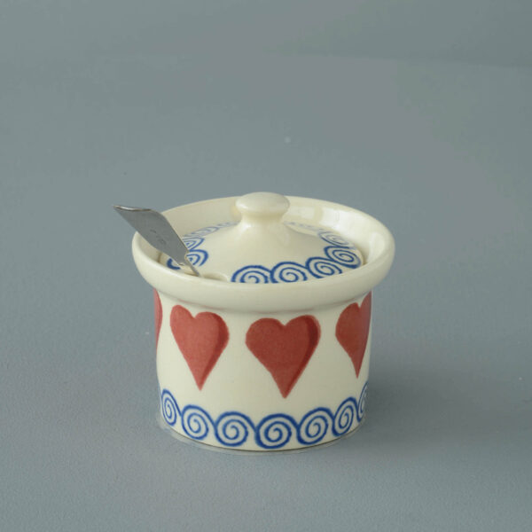 Heart Mustard Pot
