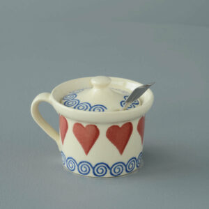 Heart Mustard Pot