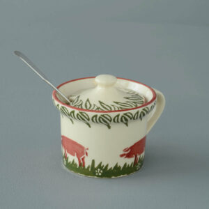 Pink Pig Mustard Pot