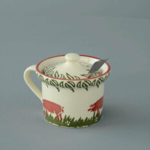 Pink Pig Mustard Pot