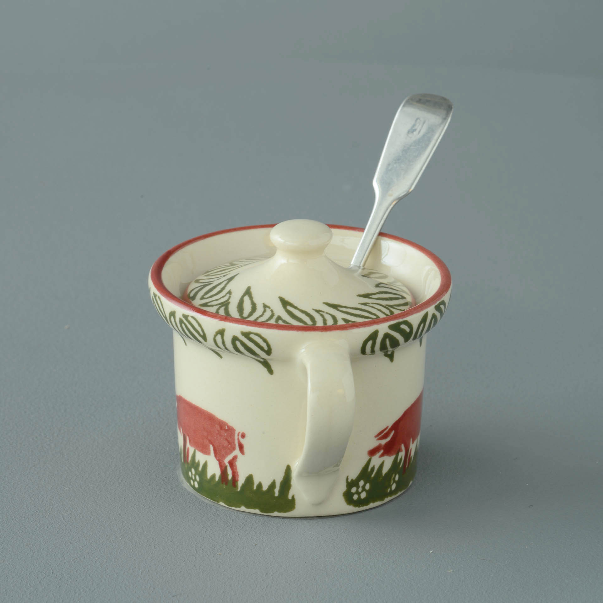 Pink Pig Mustard Pot