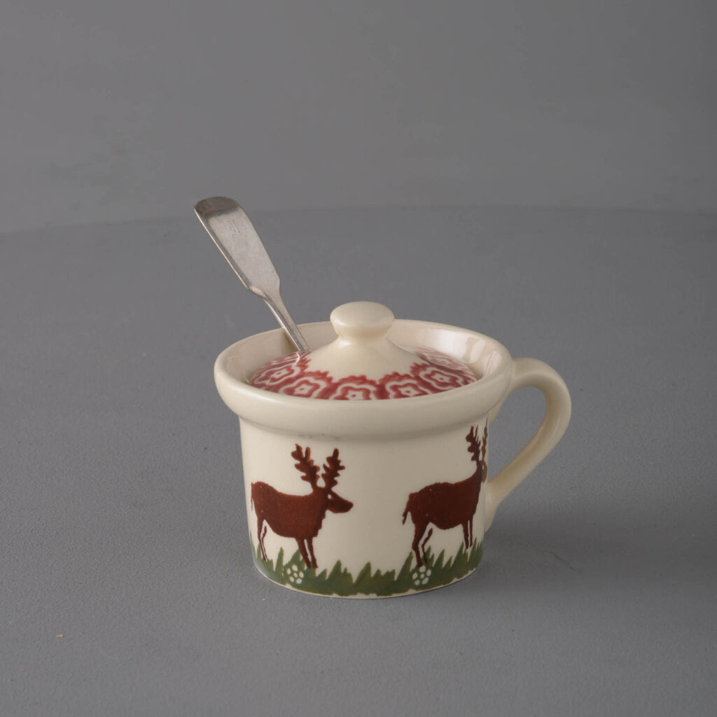 Reindeer Mustard Pot