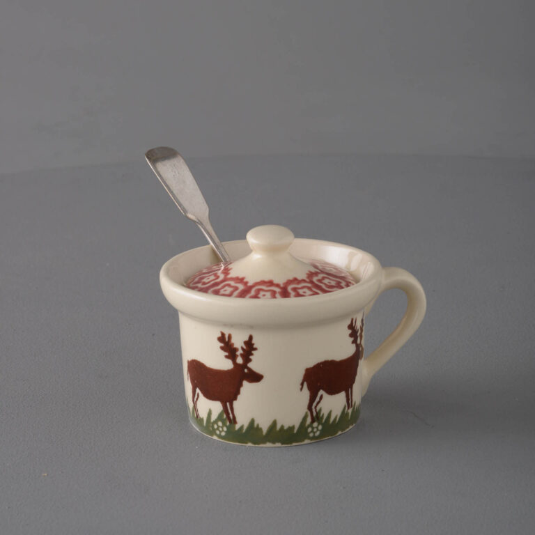 Reindeer Mustard Pot