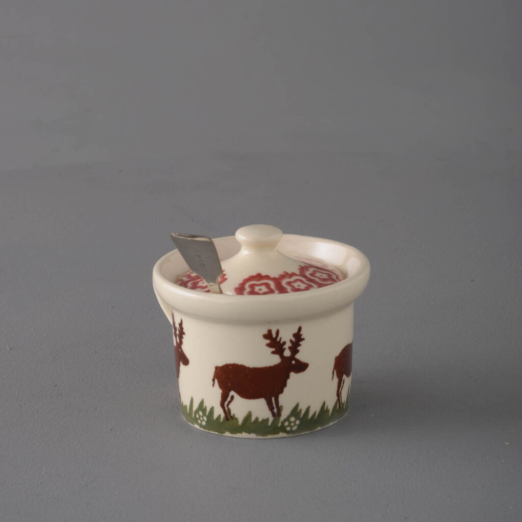 Reindeer Mustard Pot
