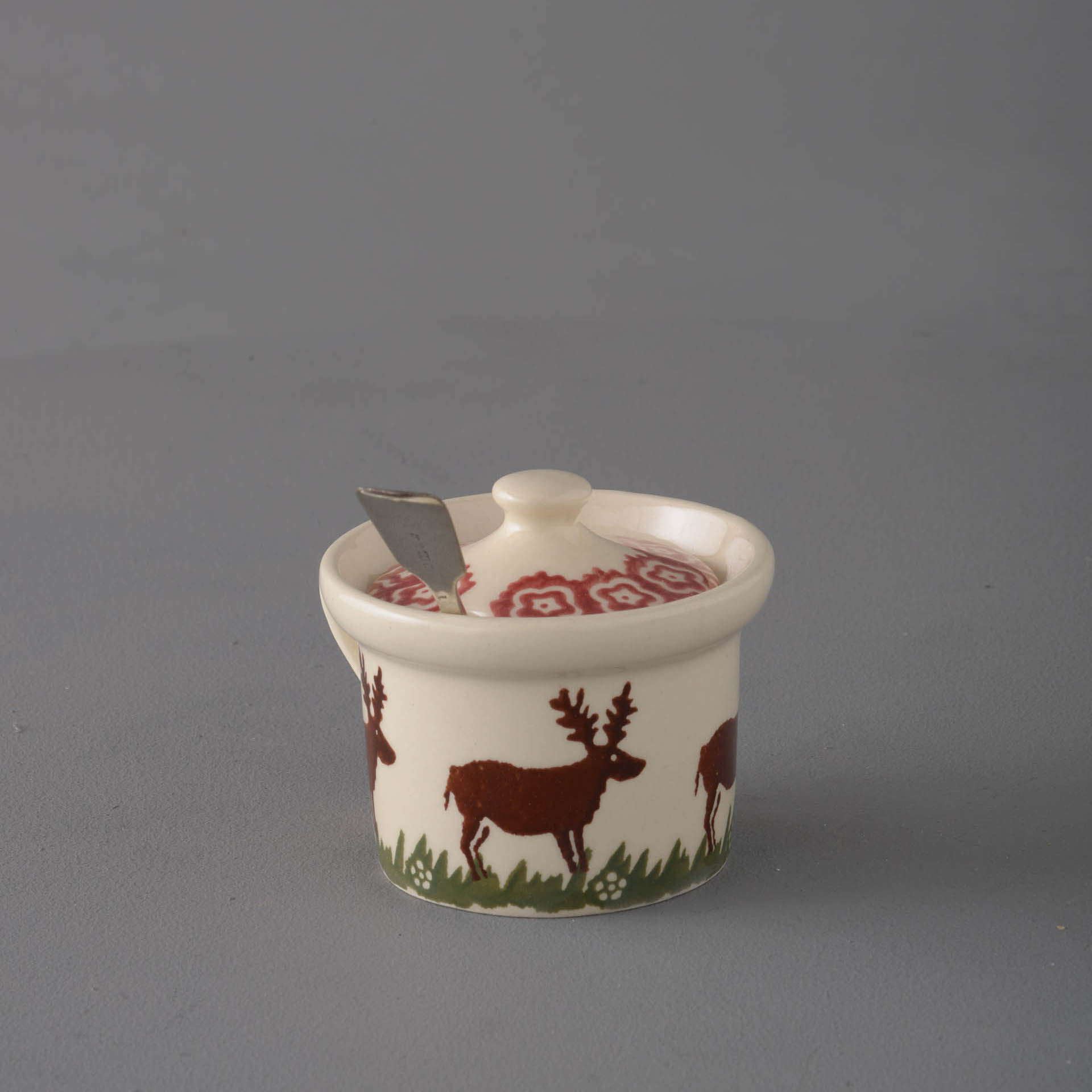 Reindeer Mustard Pot