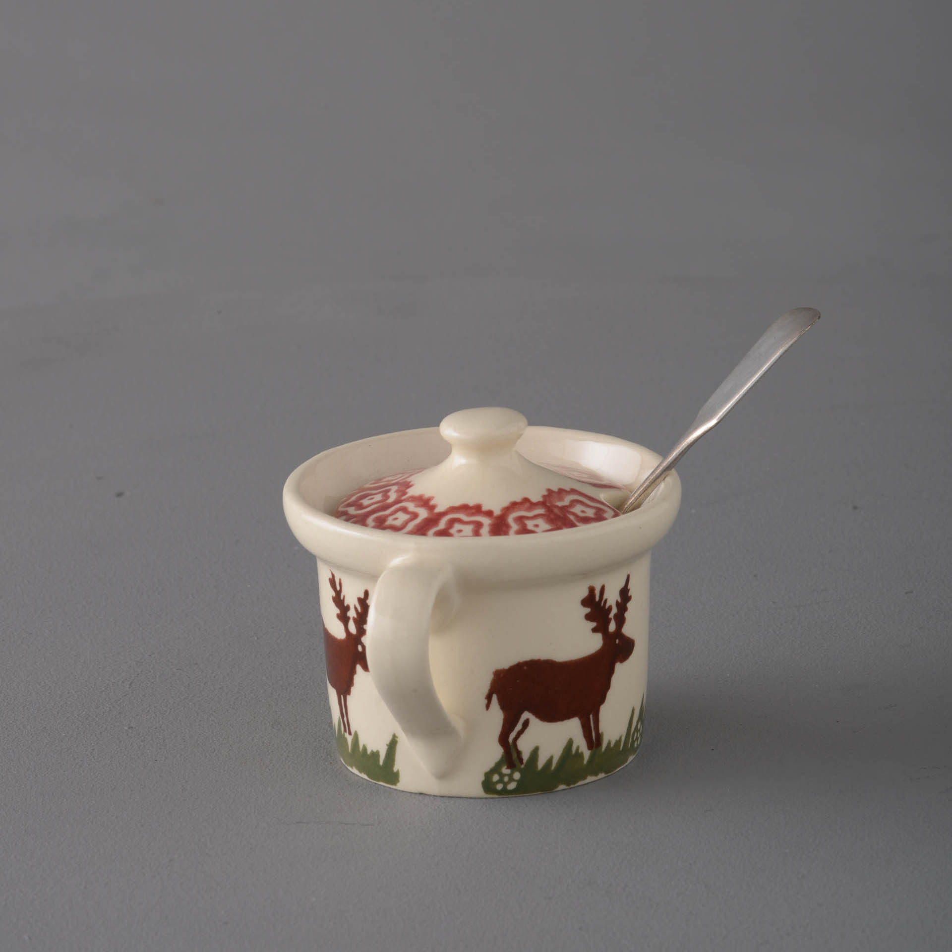 Reindeer Mustard Pot