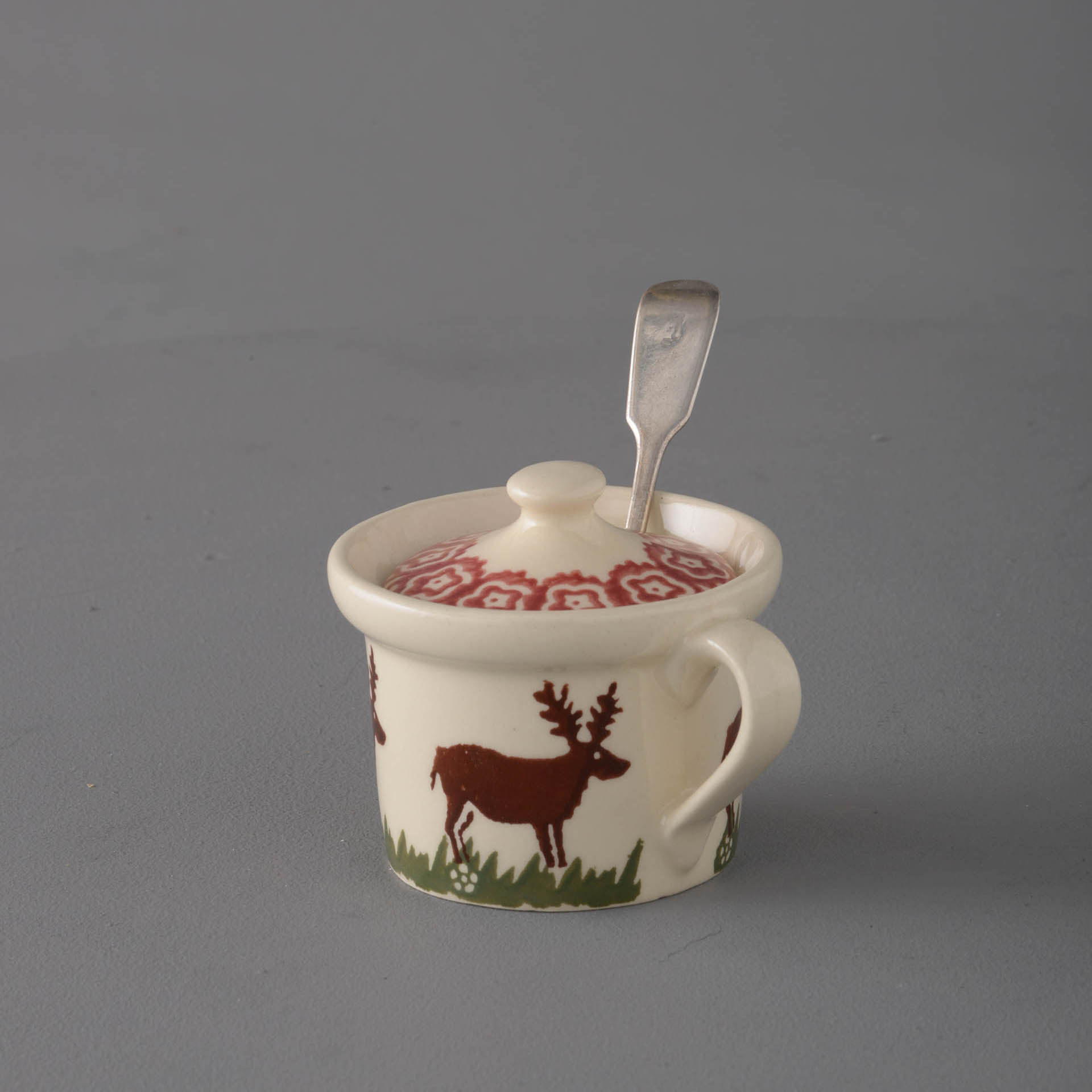 Reindeer Mustard Pot
