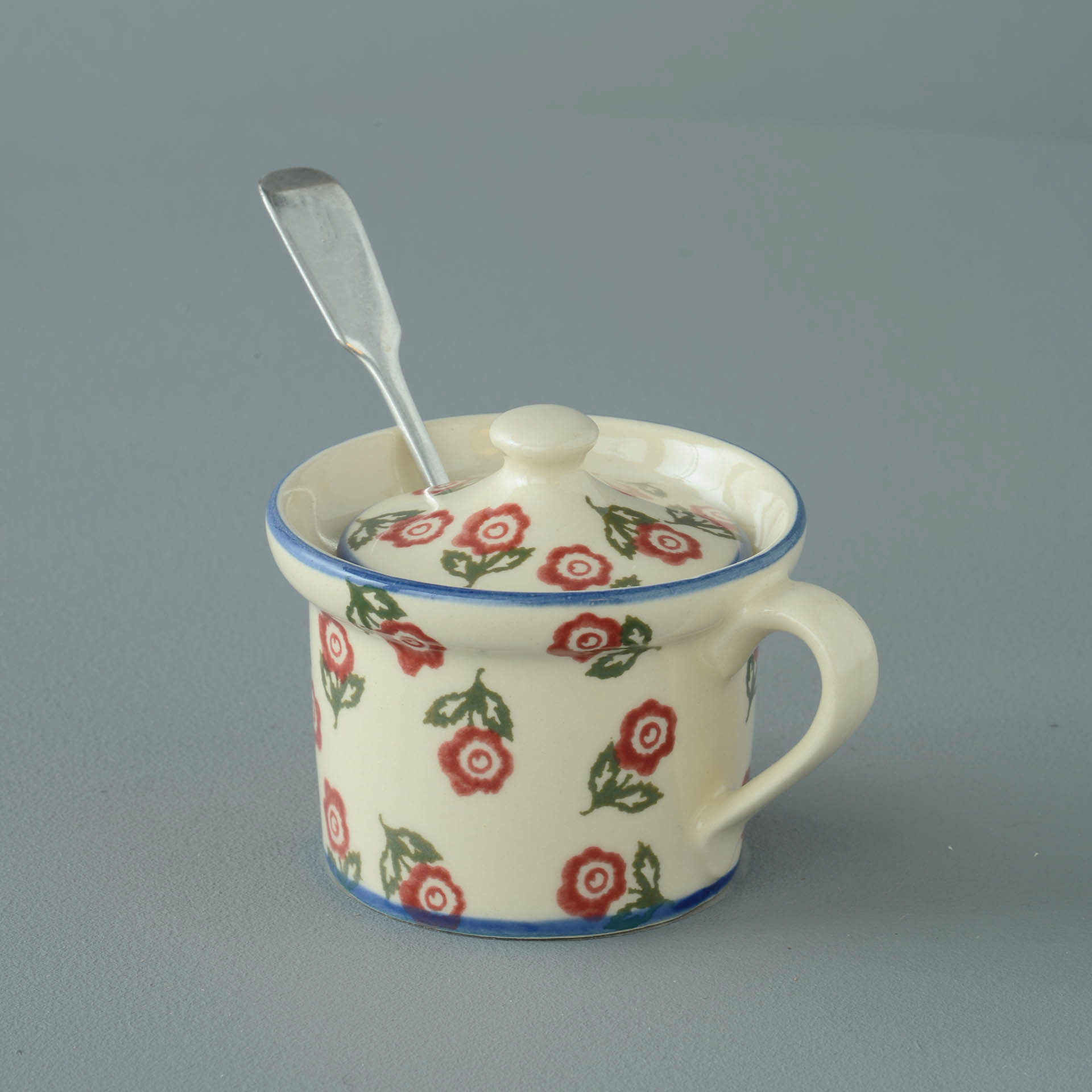 Scattered Rose Mustard Pot
