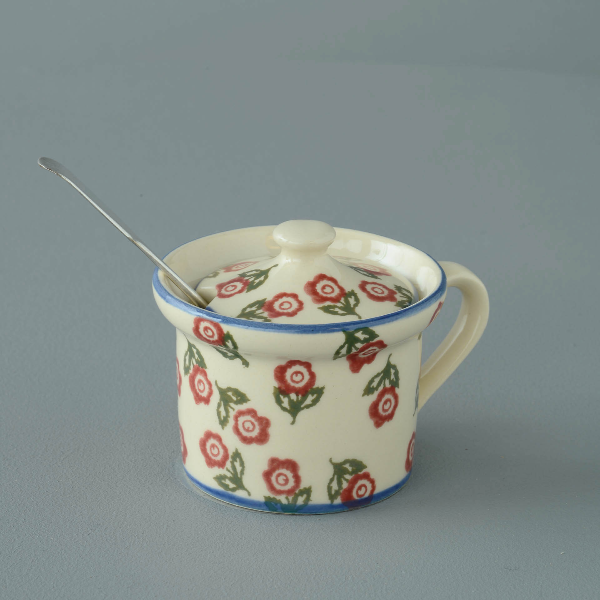 Scattered Rose Mustard Pot