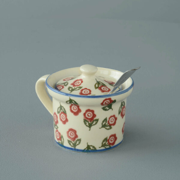 Scattered Rose Mustard Pot