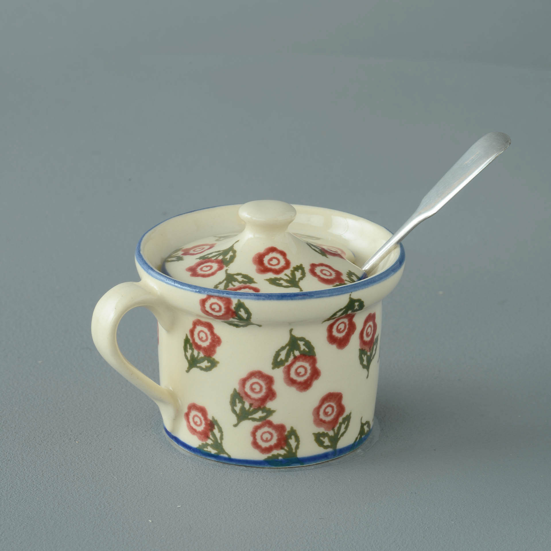 Scattered Rose Mustard Pot