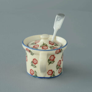 Scattered Rose Mustard Pot