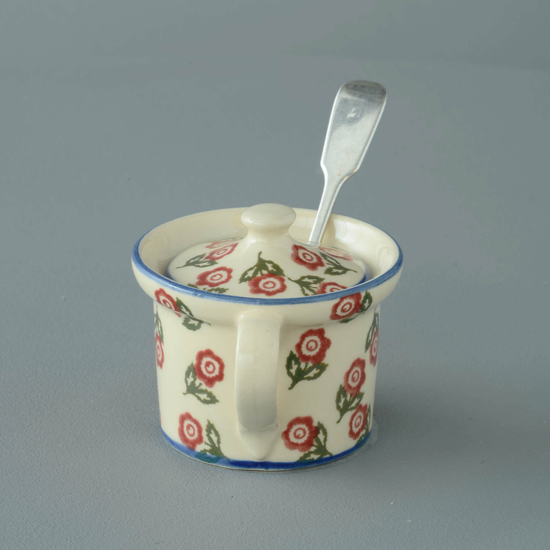 Scattered Rose Mustard Pot