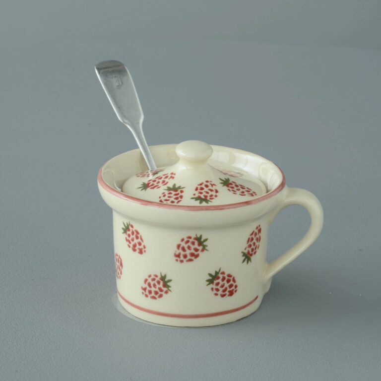 Raspberry Mustard Pot