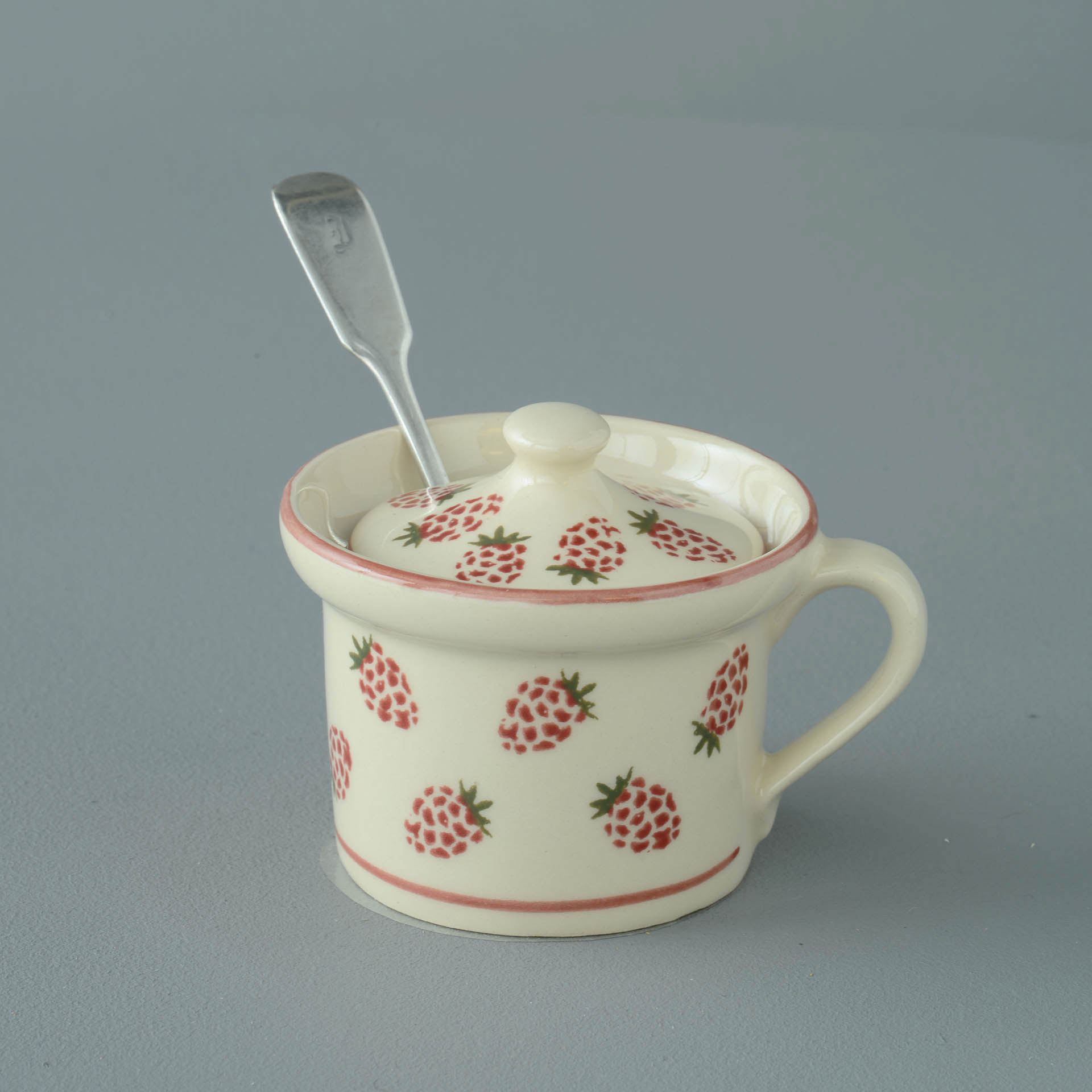 Raspberry Mustard Pot
