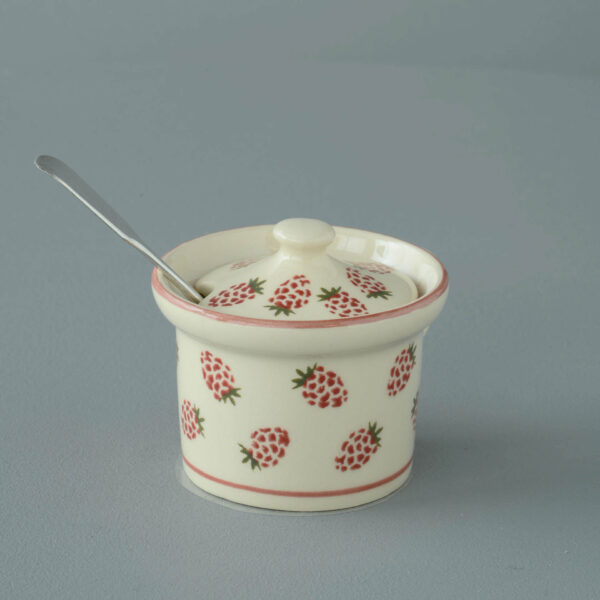 Raspberry Mustard Pot