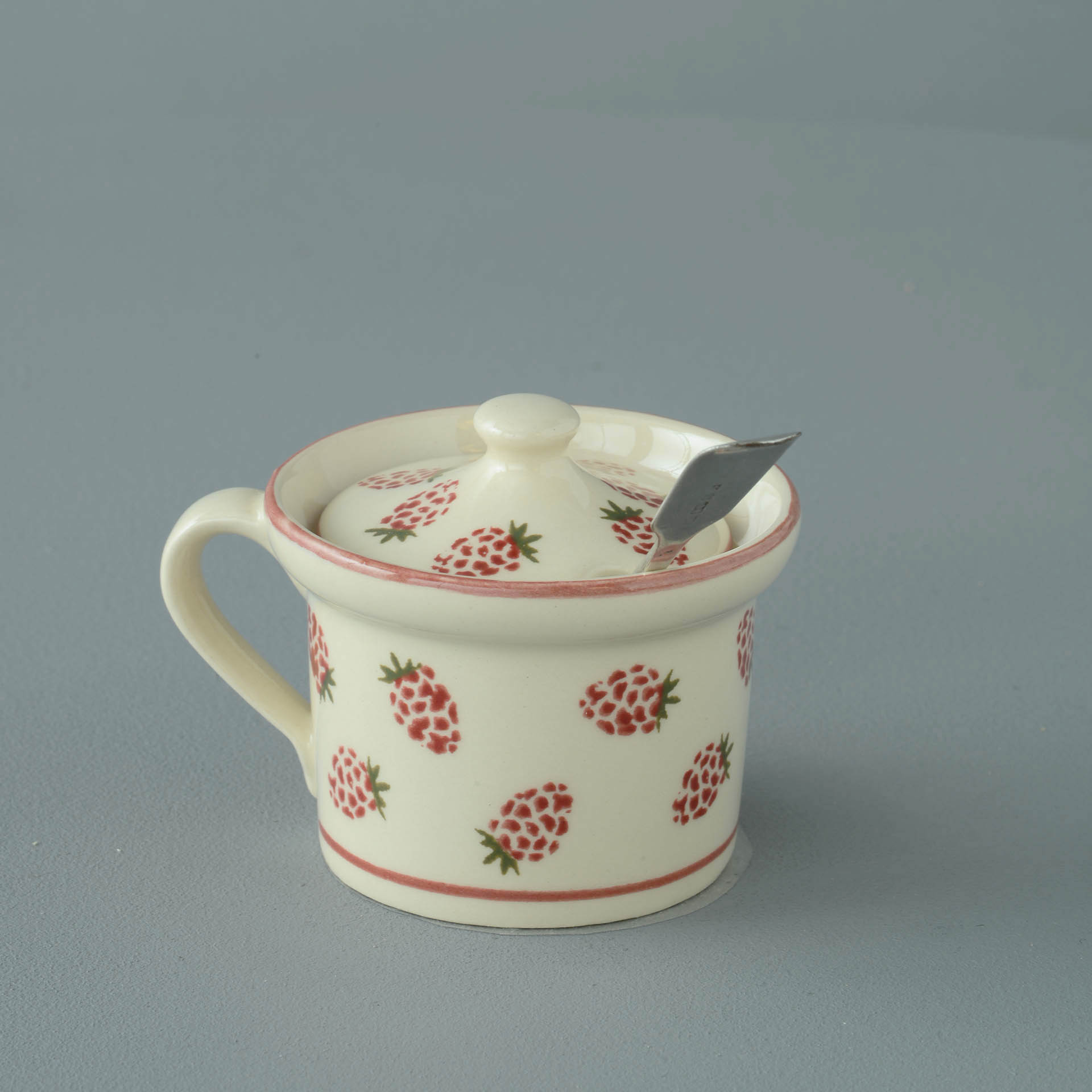 Raspberry Mustard Pot