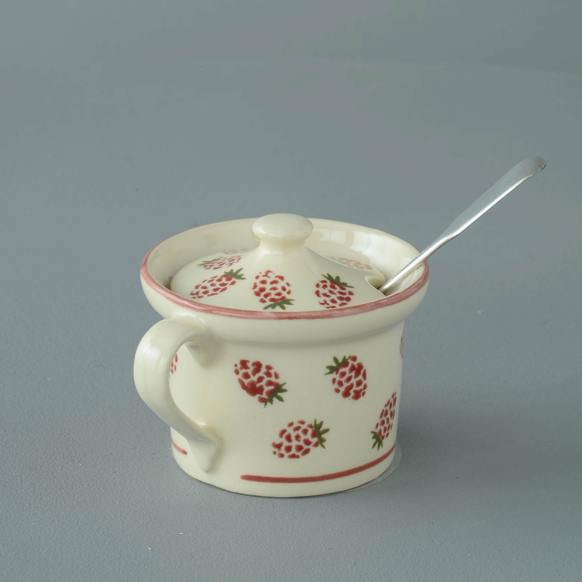 Raspberry Mustard Pot
