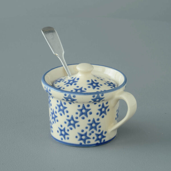 Snowflake Mustard Pot