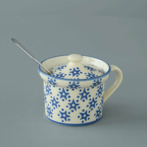 Snowflake Mustard Pot