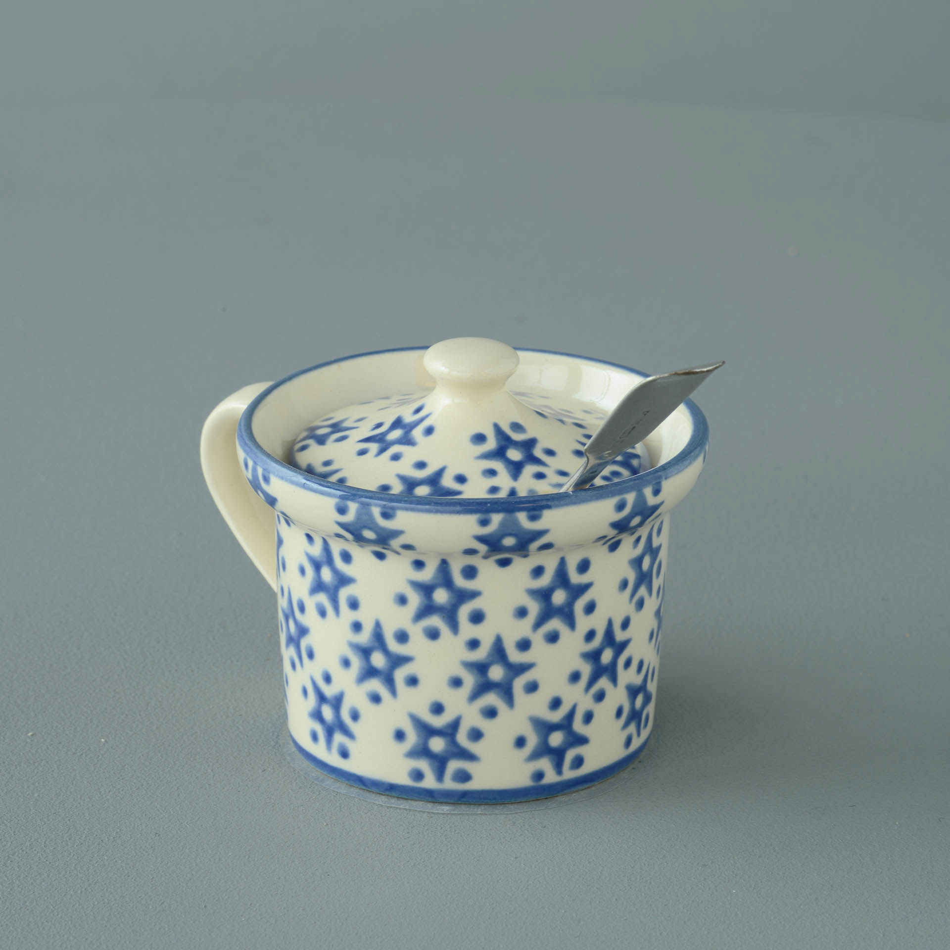 Snowflake Mustard Pot