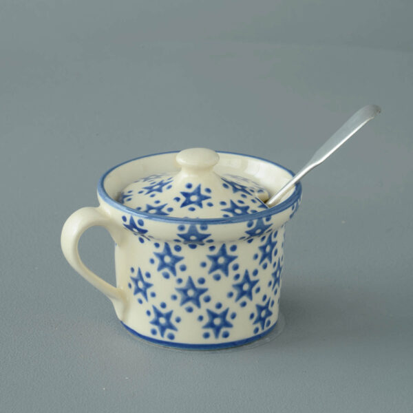 Snowflake Mustard Pot