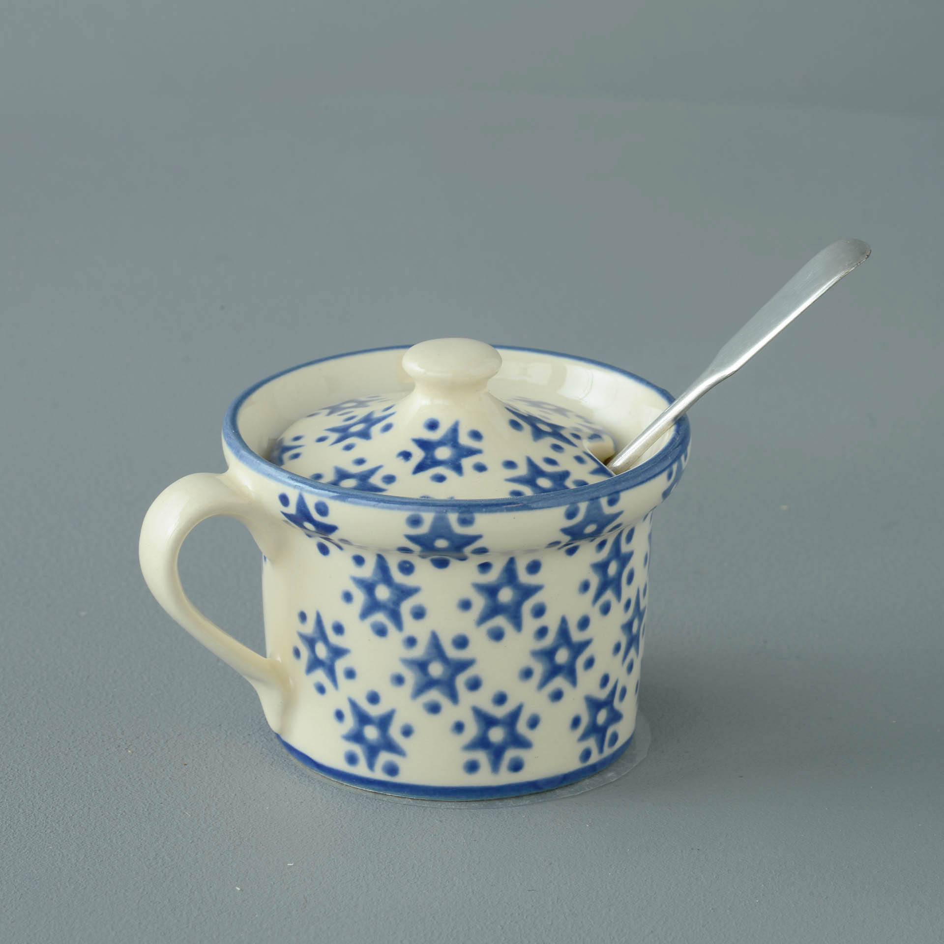 Snowflake Mustard Pot