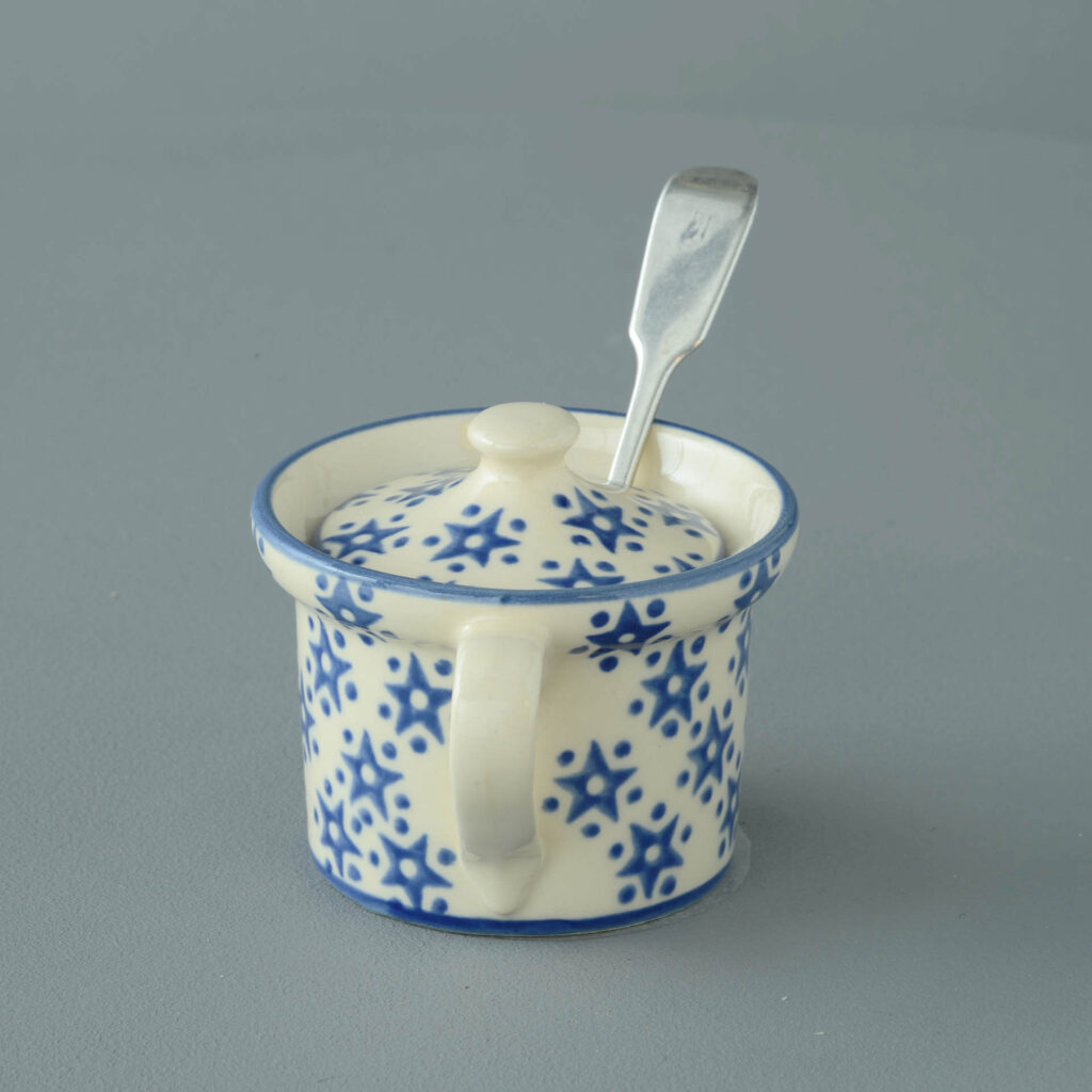 Snowflake Mustard Pot