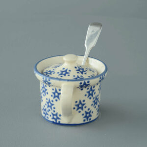 Snowflake Mustard Pot