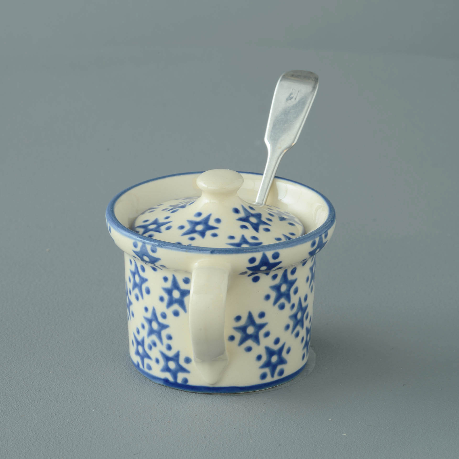 Snowflake Mustard Pot