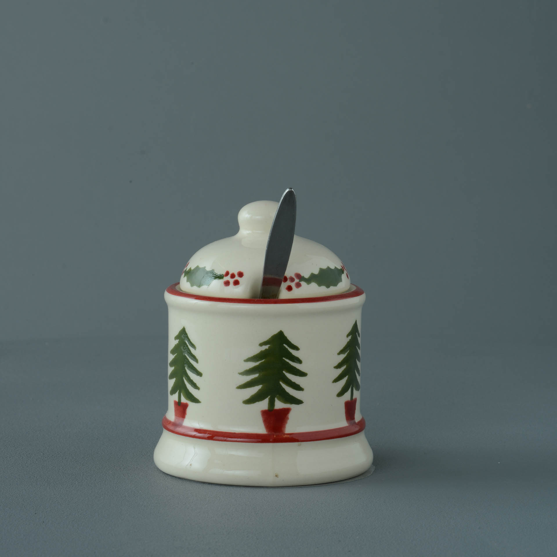 Christmas Tree Jam Pot
