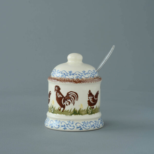 Cock & Hen Jam Pot