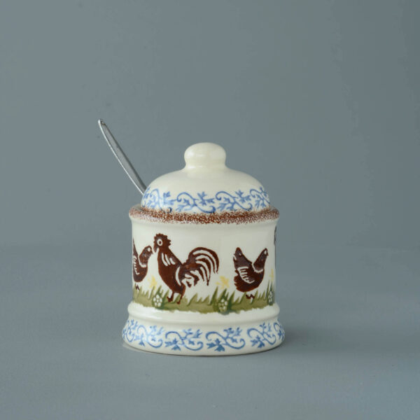 Cock & Hen Jam Pot