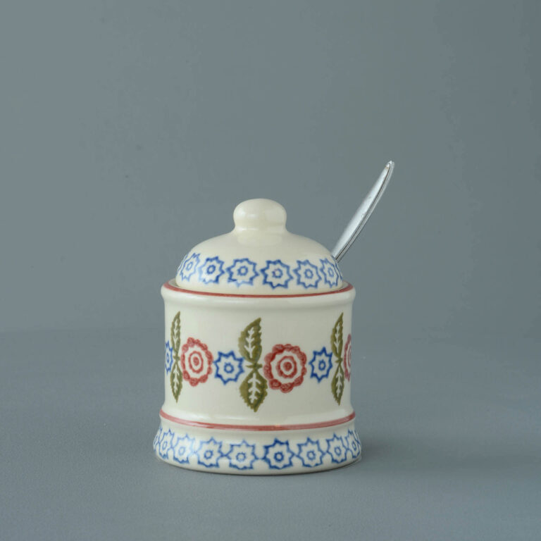 Victorian Floral Jam Pot