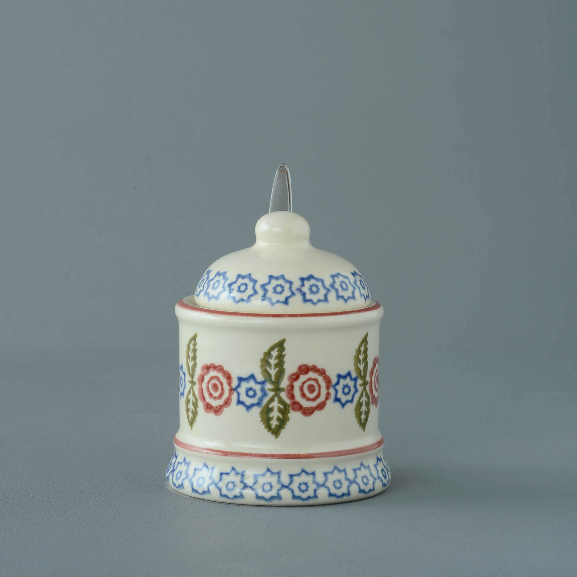 Victorian Floral Jam Pot