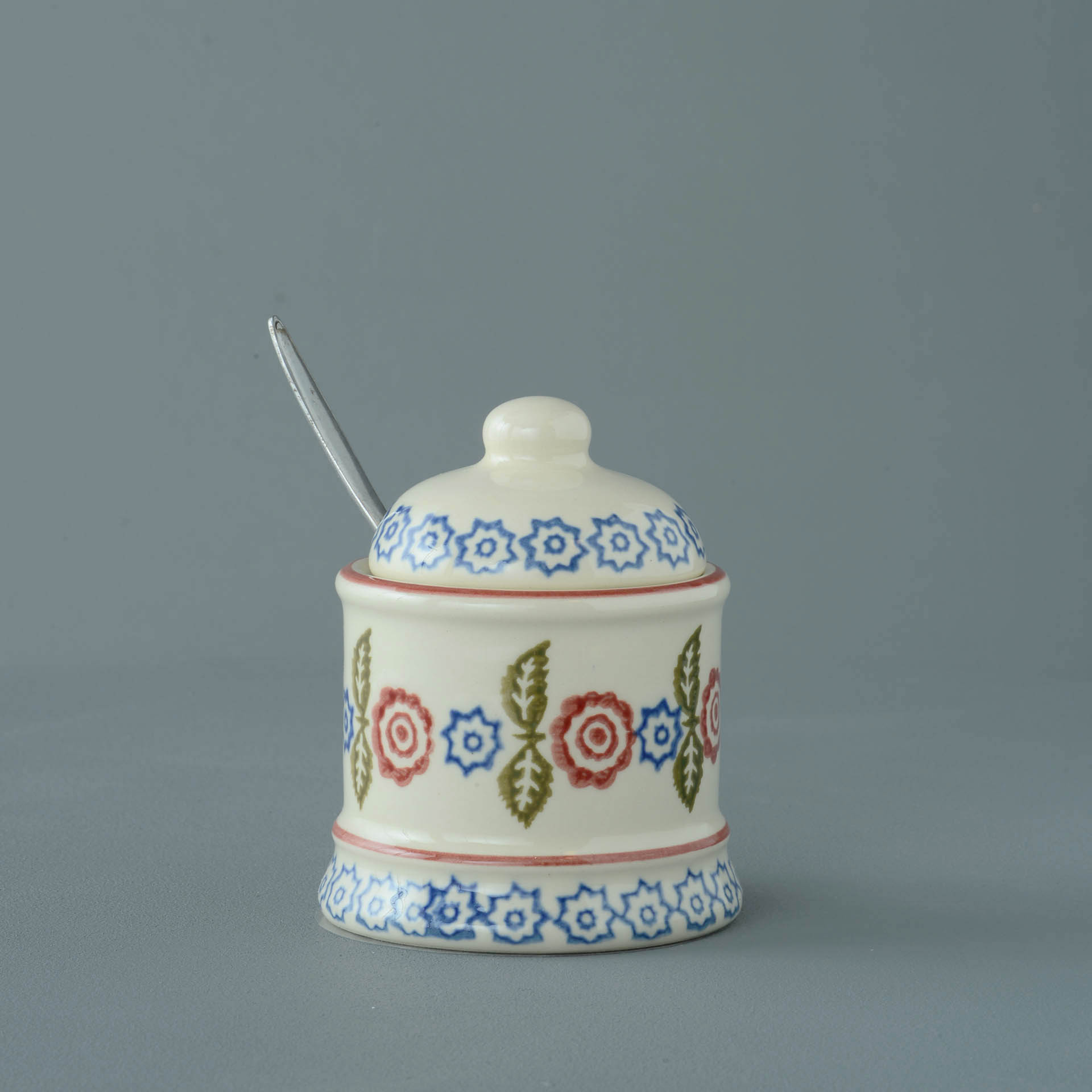 Victorian Floral Jam Pot