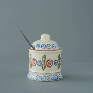 Victorian Floral Jam Pot