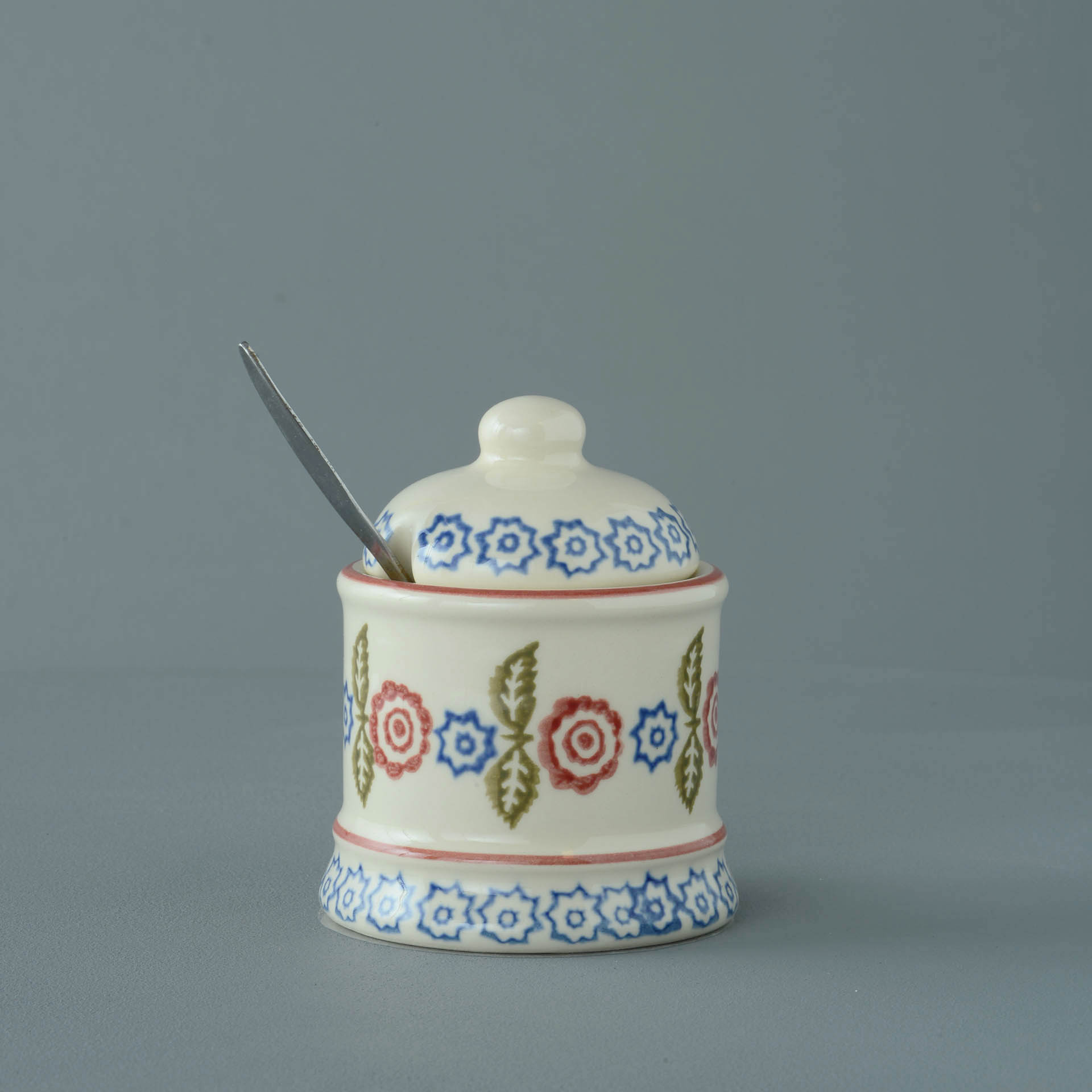 Victorian Floral Jam Pot