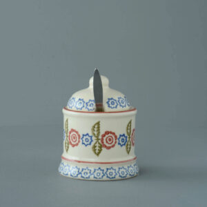 Victorian Floral Jam Pot