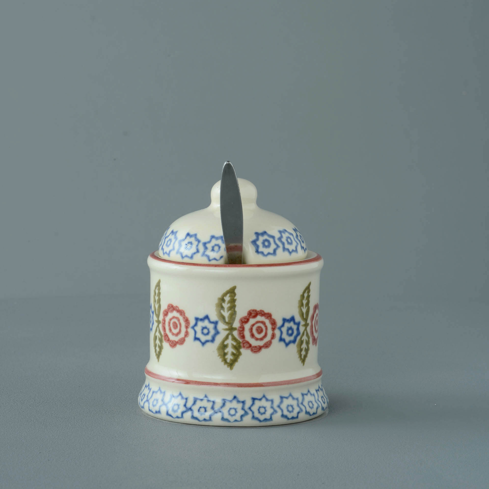 Victorian Floral Jam Pot