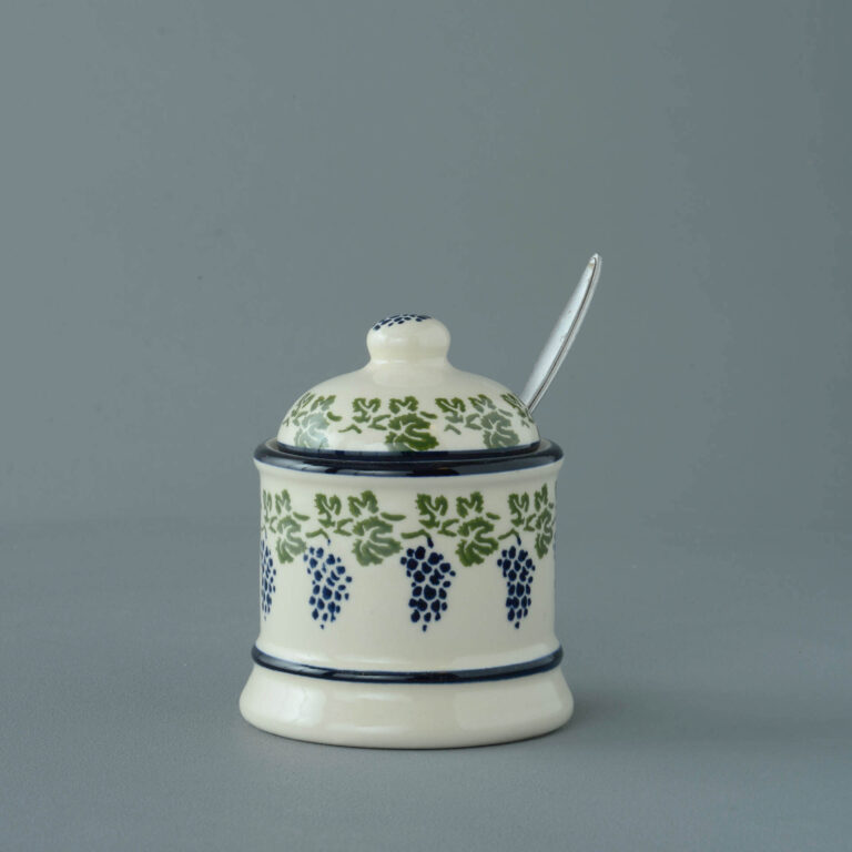 Grapes And Vine Jam Pot