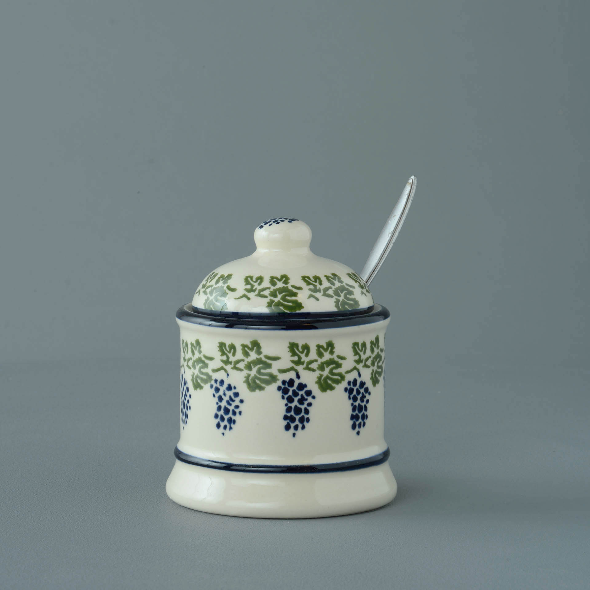 Grapes And Vine Jam Pot