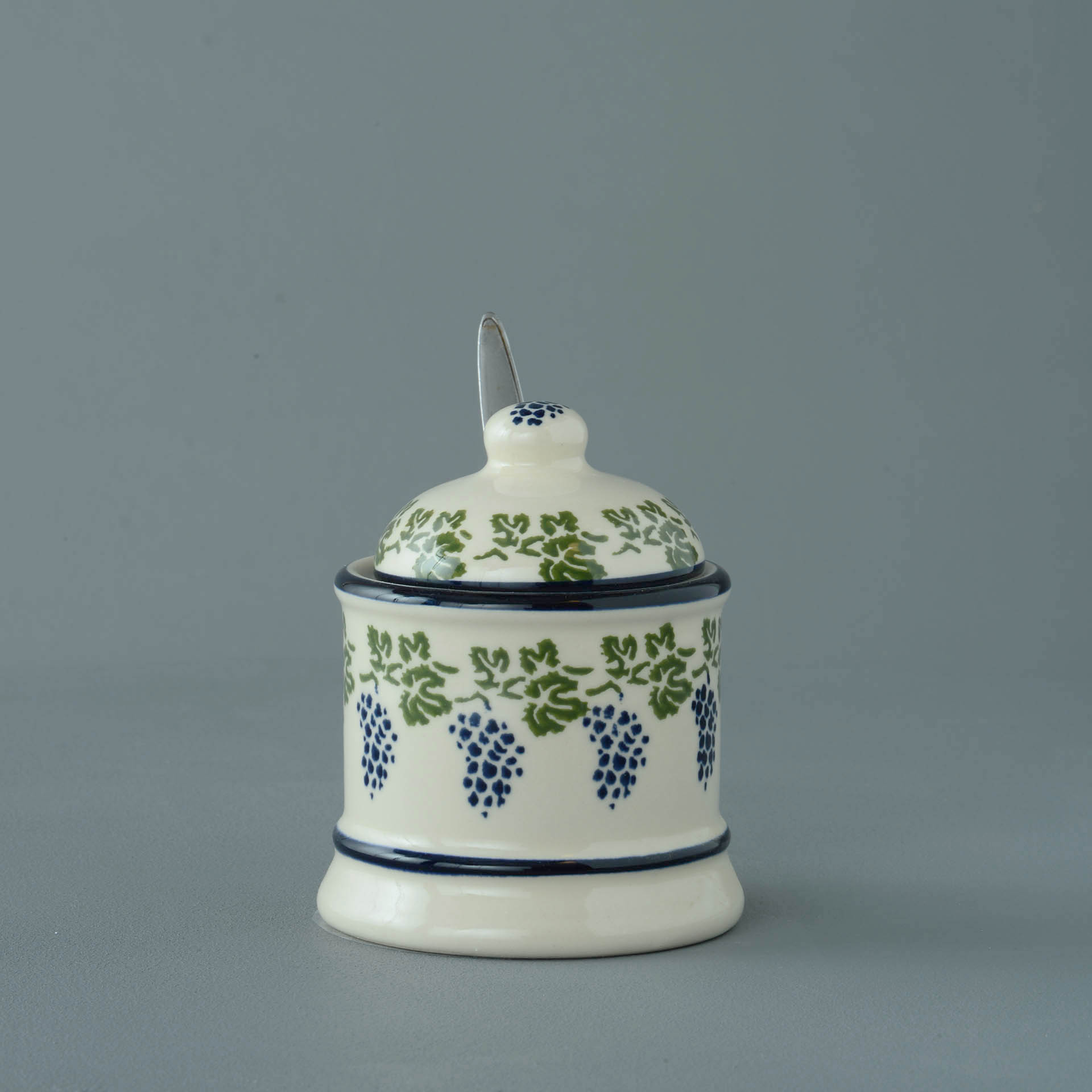 Grapes And Vine Jam Pot