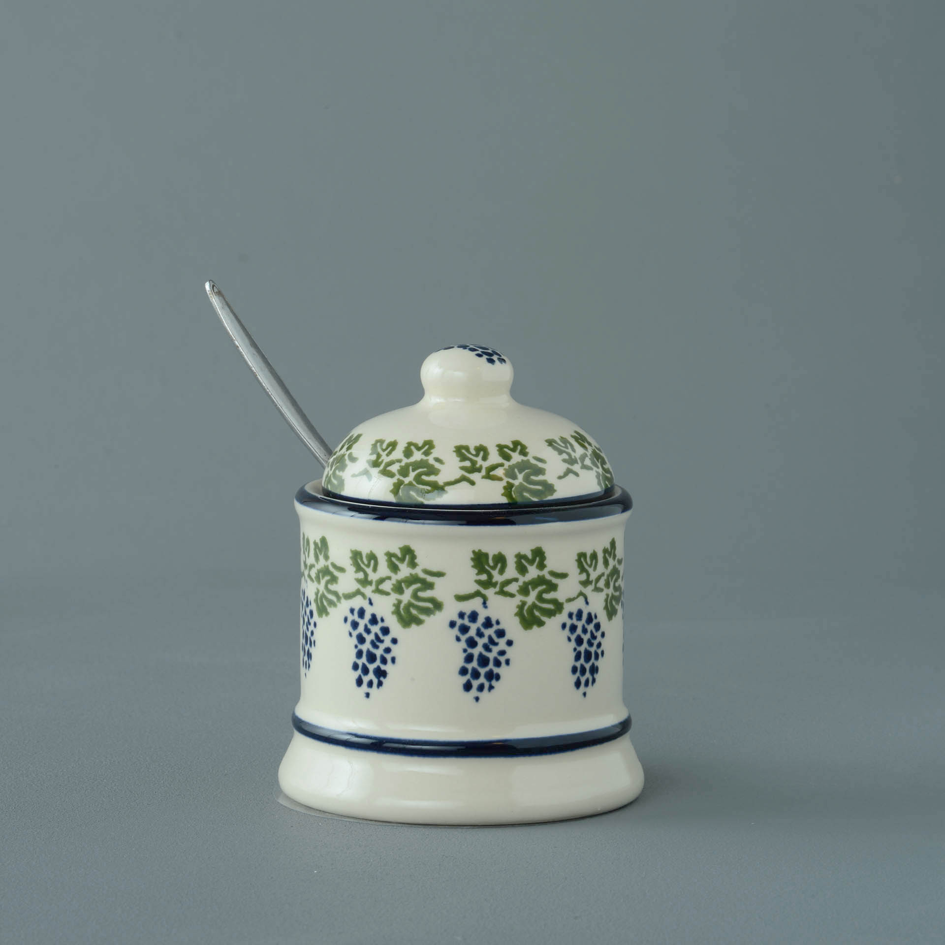 Grapes And Vine Jam Pot